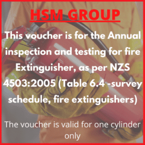 Annual Inspection and Testing Fire Extinguisher Voucher